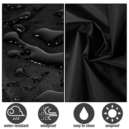 Disc Golf Basket Cover, 420D Heavy Duty Waterproof Fabric, Fits Disc Golf Baskets up to 27.5" D x 35.4" H, UV Resistant Weatherproof Dust Cover for Outdoor Storage