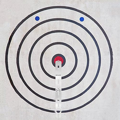 Upgraded Throwing Axe Target Template Stencil, Template, Durable Stainless Bullseye Drawing for DIY Pattern with 3 Standard Marker Pens and Fixing Screws (Model 3)