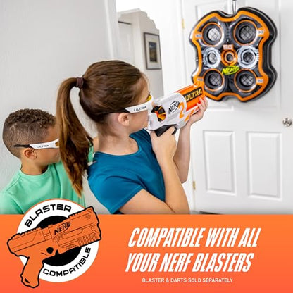 NERF Slingshot Shooting Target - Fling n' Score Inflatable Foam Ball Slingshot Target Game - Over the Door Toss Game for Kids - 24"