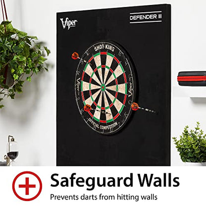 Viper Defender III Backboard & Sisal/Bristle Steel Tip Dartboard Bundle - style: Standard