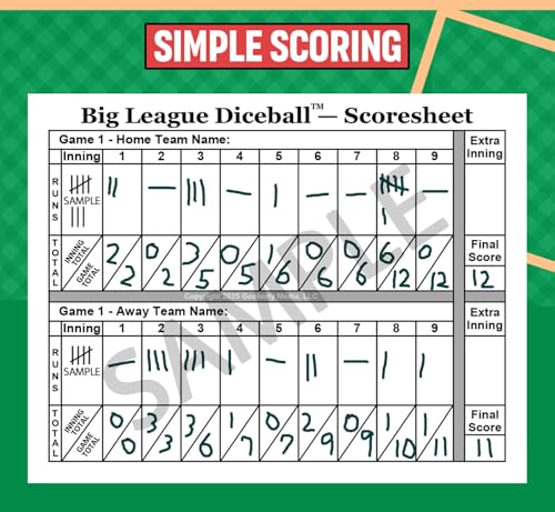 The Action-Packed Baseball Board Game with Both Offensive & Defensive Play, Easy to Learn for Kids and Adults, Great Gift Idea