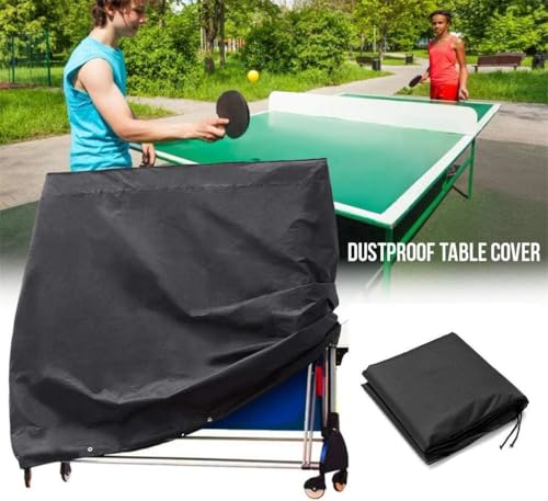 Table Tennis Cover Waterproof Outdoor Windproof Anti-uv Heavy Duty Rip Proof Oxford Fabric Ping Pong Table Cover, Blue - color: Blue