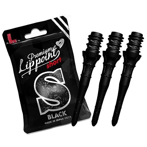 L-style Premium Lippoint - Soft Tip Dart Points - Short Length - color: Black