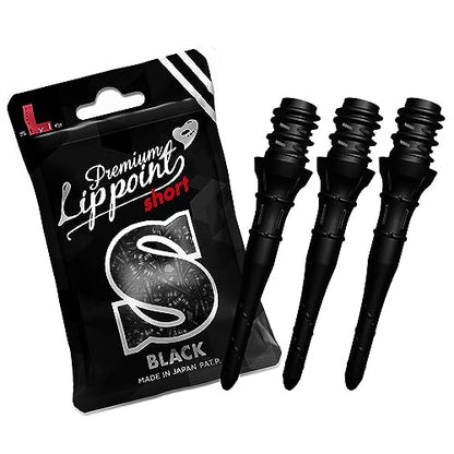 L-style Premium Lippoint - Soft Tip Dart Points - Short Length - color: Black