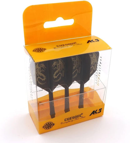 CUESOUL ROST Integrated Dart Flight and Shafts Meduim/Small/Large - color: Black Dragon, size: Size S-21mm