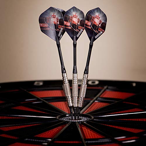 Elkadart Titanium 90% Tungsten Soft Tip Darts with Storage/Travel Case - style: Black (16 Grams)