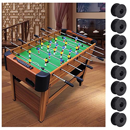 BENECREAT 8 Set Table Foosball Bushings, Black Football Bearing Rods for Standard Foosball Tables Foosball Replacement Parts, 2pcs/Set
