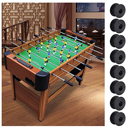 BENECREAT 8 Set Table Foosball Bushings, Black Football Bearing Rods for Standard Foosball Tables Foosball Replacement Parts, 2pcs/Set