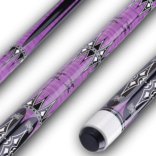 13mm 58 Inch 19 20 oz Billiard Pool Cue Stick, 1/2 Maple Billiard Pool Stick, House Bar Pool Table Sticks for Men - color: Purple 20 oz
