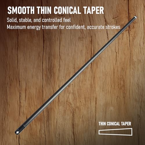 Series, Glass Fiber Pool Cue Stick, Uni-QR, 3/8-10, 5/16-18 Joint, Synthetic Leather Grip, 29" Glassfiber Shaft, 7-Layer Microfiber Tip - color: CHL1