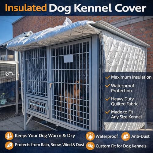 Custom Insulated Equipment Cover, Waterproof & Cold Resistant Protective Cover, Made to Measure Size, Silver Coated Oxford Fabric, Zipper Access for Outdoor & Indoor Use
