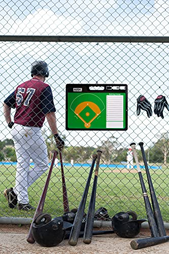 Murray Sporting Goods Premium Coaches Clipboard | Double-Sided Dry Erase Marker Board for Basketball, Baseball, Soccer, Football, Hockey (Marker Included) - style: Baseball