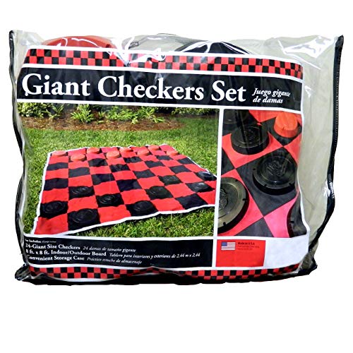 Giant Checkers Game Set – Fun for Backyard, Parties & Family Game Night
