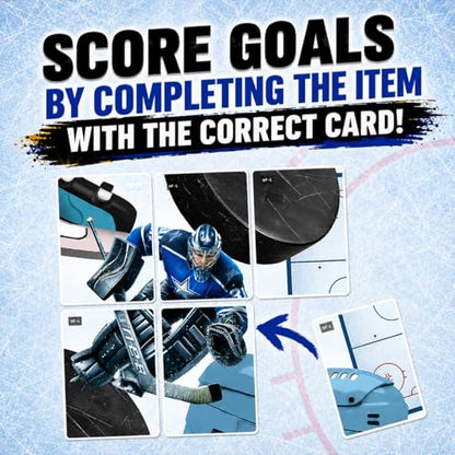 Hockey DUELl! Card Game – Fast-Paced Puzzle & Strategy Game for Kids, Teens & Adults | 2–4 Players or Team Play | Ages 7+ | Youth Ice Hockey to NHL-Inspired Sports Family Game Night Fun.