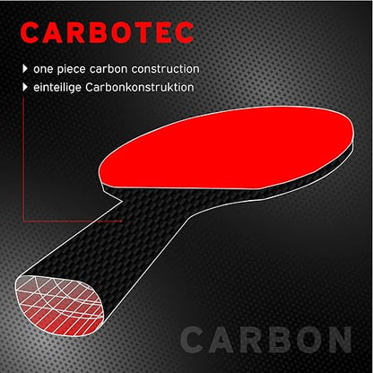 Donic-Schildkröt CarboTec Table Tennis Racket, 20% to 100% Carbon