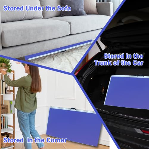 8ft Mid-Size Table Tennis Table Foldable & Portable Ping Pong Table Set for Indoor Games with Net, 2 Table Tennis Paddles and 3 Balls - style: 9ft Mid-Size Table Tennis