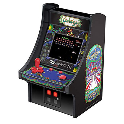 My Arcade Micro Player Mini Arcade Machine: Galaga Video Game, Fully Playable, 6.75 Inch Collectible, Color Display, Speaker, Volume Buttons, Headphone Jack - Electronic Games - style: Galaga