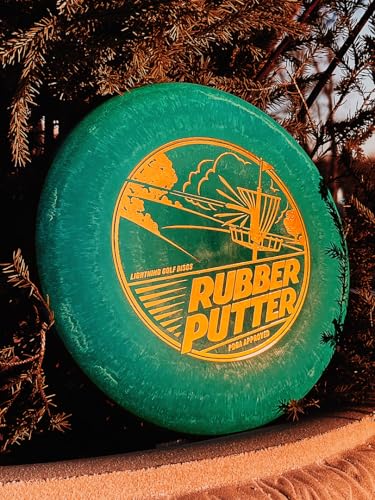 Lightning Disc Golf 3-Disc Set – Rubber Putter (2 | 3 | 0 | 0.5), #2 Hookshot (6 | 5 | -1 | 2), #1 Driver (7 | 4 | -2 | 2) – Sure Grip Plastic for Beginners - Contains a Driver, Midrange & Putter