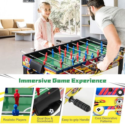 GYMAX 12 in 1 Multi Game Table, 48" Combo Game Table w/Billiards, Foosball, Ping Pong, Hockey, Shuffleboard, Bowling, Chess, Checkers, Backgammon and More for Party, Game Room, Family Night