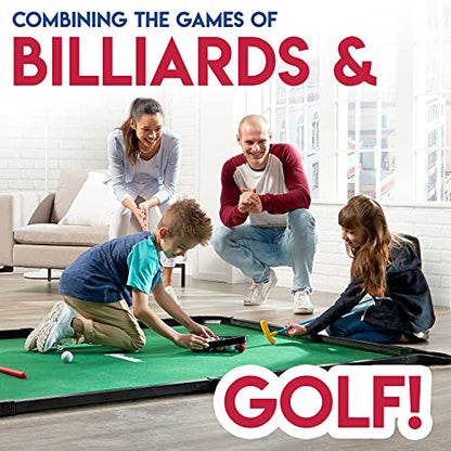 Franklin Sports Billiards Golf - Combining Billiards & Golf - Perfect for Kids and Families - Indoor Mini Game for Adults + Kids