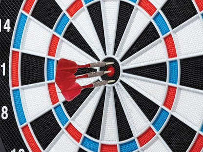 Viper Showdown Electronic Dartboard, 15.5 in Regulation Target, 32 Games, 590 Options, Battery Powered, 6 Darts Included, Black