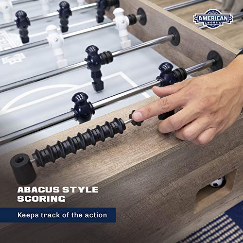 American Legend Foosball Tables - Modern Design - Official Size Playfield - Kirkwood and Manhattan Styles - color: Kirkwood