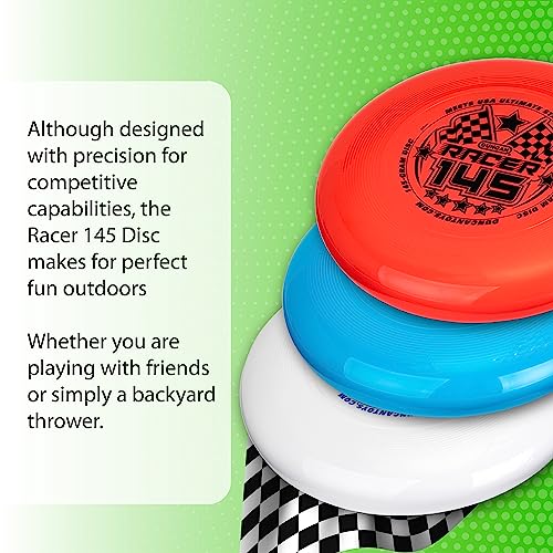 Duncan Racer 145G Weighted Flying Disc - Ultimate Disc for Junior Division, Best for Beach and Outdoor Games, Red