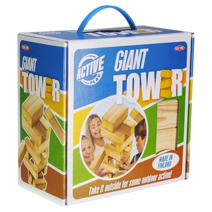 Giant Tower – an Activity Game by Tactic -2+ Players - Activity Games for Family – 10+ Minutes of Gameplay - Games for Family Game Night - for All Ages - English Version