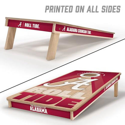 YouTheFan NCAA 2' x 4' Slogan Series Professional Wood Cornhole Game - color: Alabama Crimson Tide