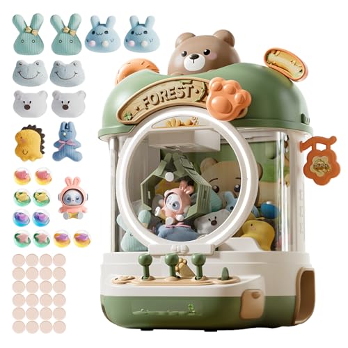 Large Claw Machine Arcade Toy with LED Light & Adjustable Sound,14" Candy Dispenser Toys Mini Vending Machine for Kids Christmas Birthday Gifts for Girls Boys Ages 3+(Bear) - style: Bear