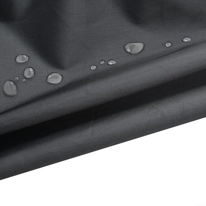 Oxford Cloth Billiard Pool Table Cover Waterproof Protective Dust Cover With Drawstring, For 8/9 Ft Tables Stitched Black Silver 210D(215x125x14CM)