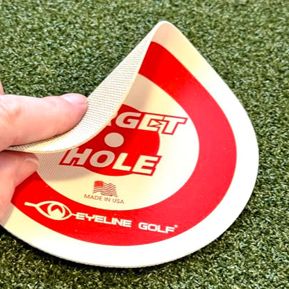 EyeLine Golf Target Circle as Training Aid – Ideal for Chipping and Pitching – Super Thin with Foldable Configurations. Bright Color Markings Easy Sighting. Made in USA - color: Target Holes