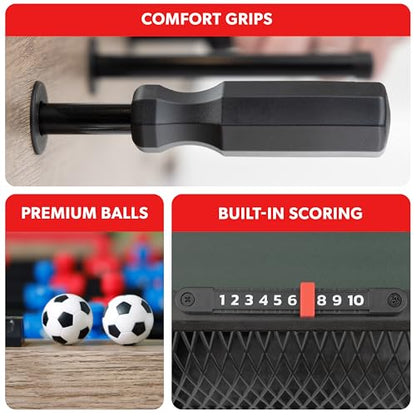 GoSports 32 Inch Tabletop Foosball Game Set - Oak or Black | Tabletop - color: Oak