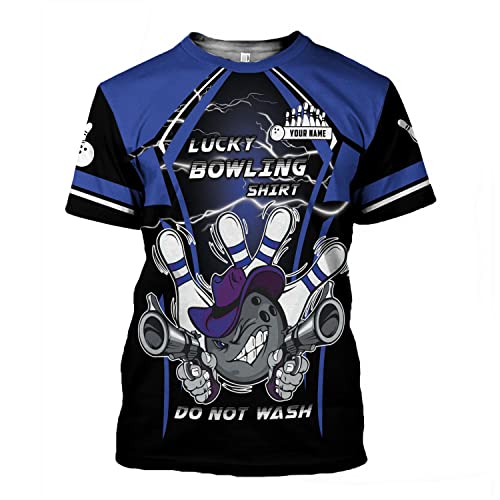 Rivelus Personalized Name Bowling Shirts for Men and Women 3D, Bowling Shirts for Team Bowling, Bowling Shirts Gift - color: Blm 13