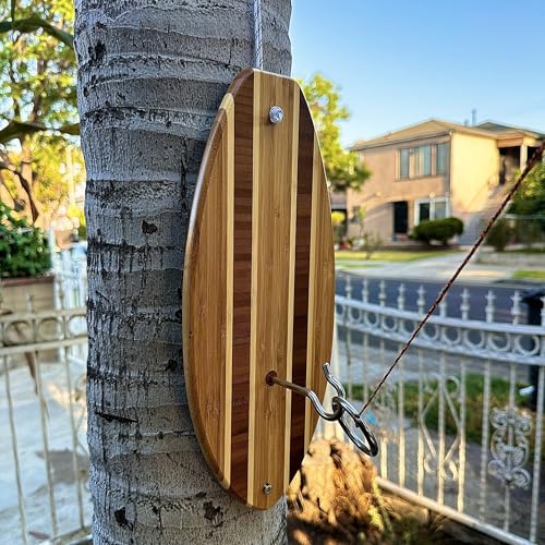 Pacific Shore Games Wooden Hook and Ring Game - Outdoor Games for Adults and Family, Ultimate Ring Toss Game, Ring Game on String for Man Caves, Game Room Walls, Bars, and Patios - style: Striped