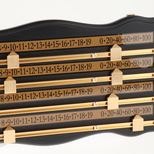 Scoreboard Wood Score Keeper Game Counter Scoring Device Portable Tabletop Accessory Wall Mountable Construction Suitable for Billiards Pool
