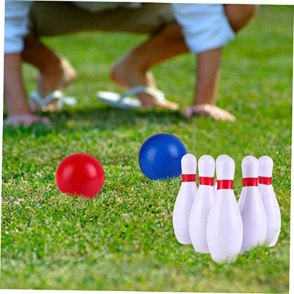 POPETPOP 1Set Colorful Bowling Ball Kit for Safe PU Material Fun Bowling with Pins Balls for Ages Easy to Assemble Play