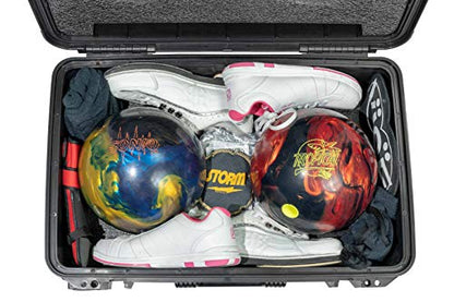 Case Club Heavy Duty Waterproof Bowling Ball Cases with Wheels and Extension Handle - style: 2 Ball