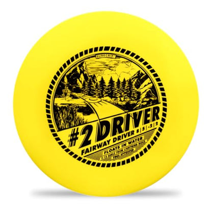 Lightning #2 Driver 2-Pack – Disc Golf Long-Range Drivers (Speed 8, Glide 5, Turn -2, Fade 2) – Durable, Floats on Water