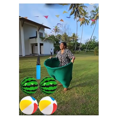 Granny Pants Yard Game with Balls Freaky Wonder Pant Giant Back Yard Outdoor Toss and Catch Ball Game Adults Family Garden Lawn Backyard Play Fun Games Summer Beach Party Camping Activities - color: Green
