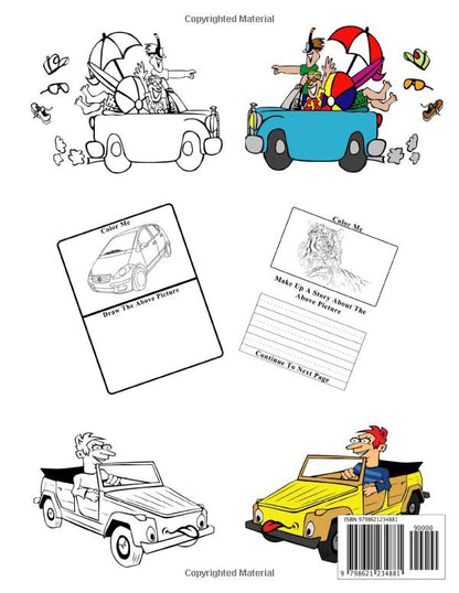 Road Trip Activities - Volume 1: Banish Boredom By Doing Fun Activities! Large Print - 115 Pages, 8.5 x 11 Inches! Coloring, Games, Drawing and Story Writing (On Target Kids Activity Books)