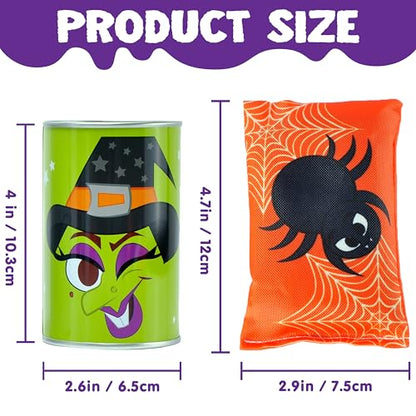 JOYIN 13 Pcs Halloween Carnival Can Bean Bag Toss Games for Kids & Adults Trick or Treat Decoration, Home Decor Party Favors Supplies, Homeschooling Backyard Game - style: Carnival Games