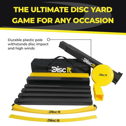 Indoor & Outdoor Team Game – Original Flying Disc Toss Sport - Fun For Events & Gatherings - Play At The Beach, Backyard, Park, Tailgates - Quick Easy 3 Minute Setup – For All Ages
