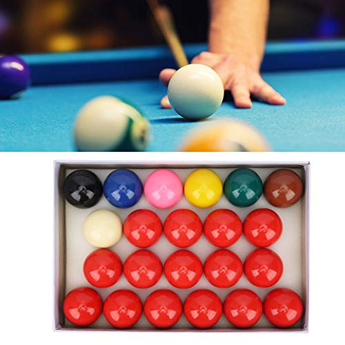 Snooker Balls Set, 22-Piece Tournament Weight (141g) 52.5mm Phenolic Resin Pool Balls for Table Cue Game