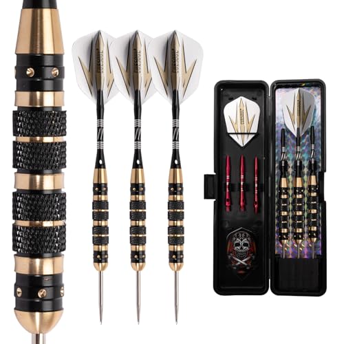CUESOUL 20/21/22/23/26 Grams Steel Tip Darts - Black Coating Brass Barrels - color: F1201-23g