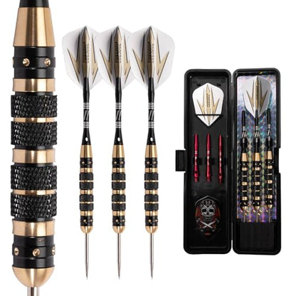 CUESOUL 20/21/22/23/26 Grams Steel Tip Darts - Black Coating Brass Barrels - color: F1201-23g