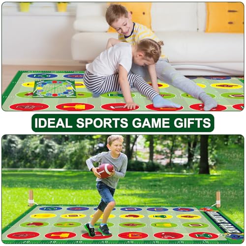 Lonfliness Football Party Game Football Party Pose Balance Floor Gaming Mat Classroom Group Interactive Indoor Outdoor Activity for Adult Family School Yard Reunion Board Game Gift