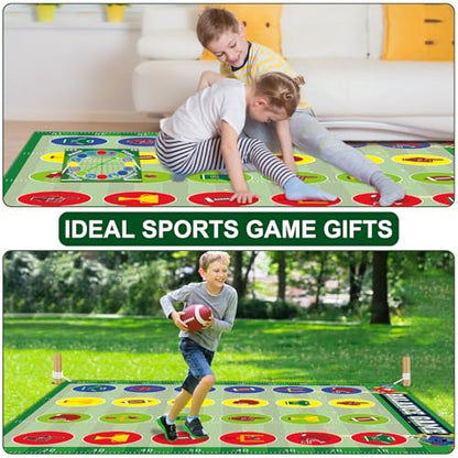 Lonfliness Football Party Game Football Party Pose Balance Floor Gaming Mat Classroom Group Interactive Indoor Outdoor Activity for Adult Family School Yard Reunion Board Game Gift