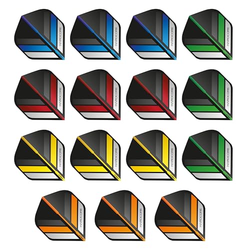 RED DRAGON Hardcore Selection Pack Extra Thick Standard Dart Flights - color: Stripes