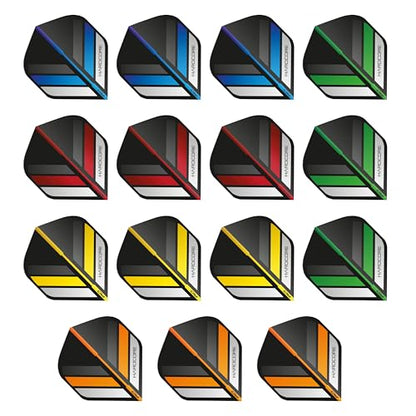 RED DRAGON Hardcore Selection Pack Extra Thick Standard Dart Flights - color: Stripes